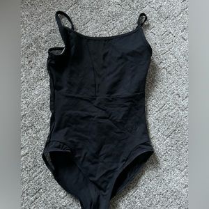 Russian Pointe black ballet mesh leotard size XS NEW
